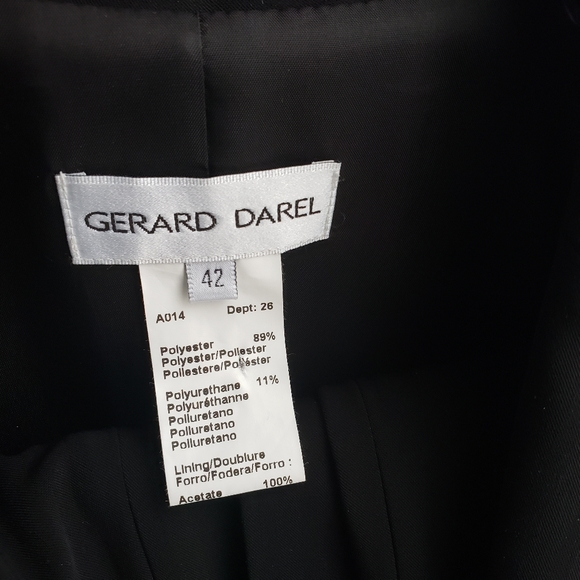 Gerard Darel black on black pinstripe suit - Picture 6 of 6